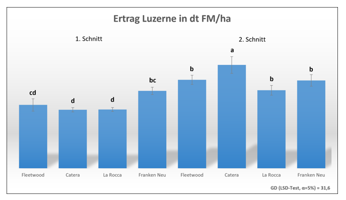 Säulendiagramm Ertragsleistung